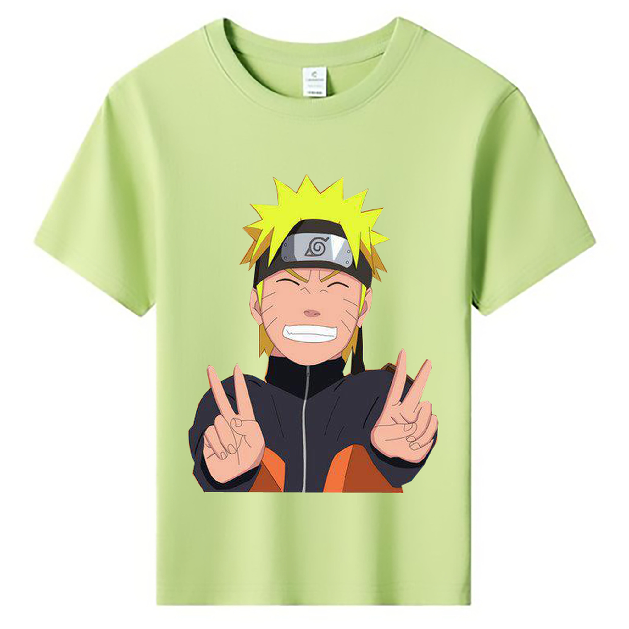 （画像用） NARUTO -ナルト- うずまき ナルト Uzumaki Naruto 綿100％キッズTシャツ（フロントプリント）